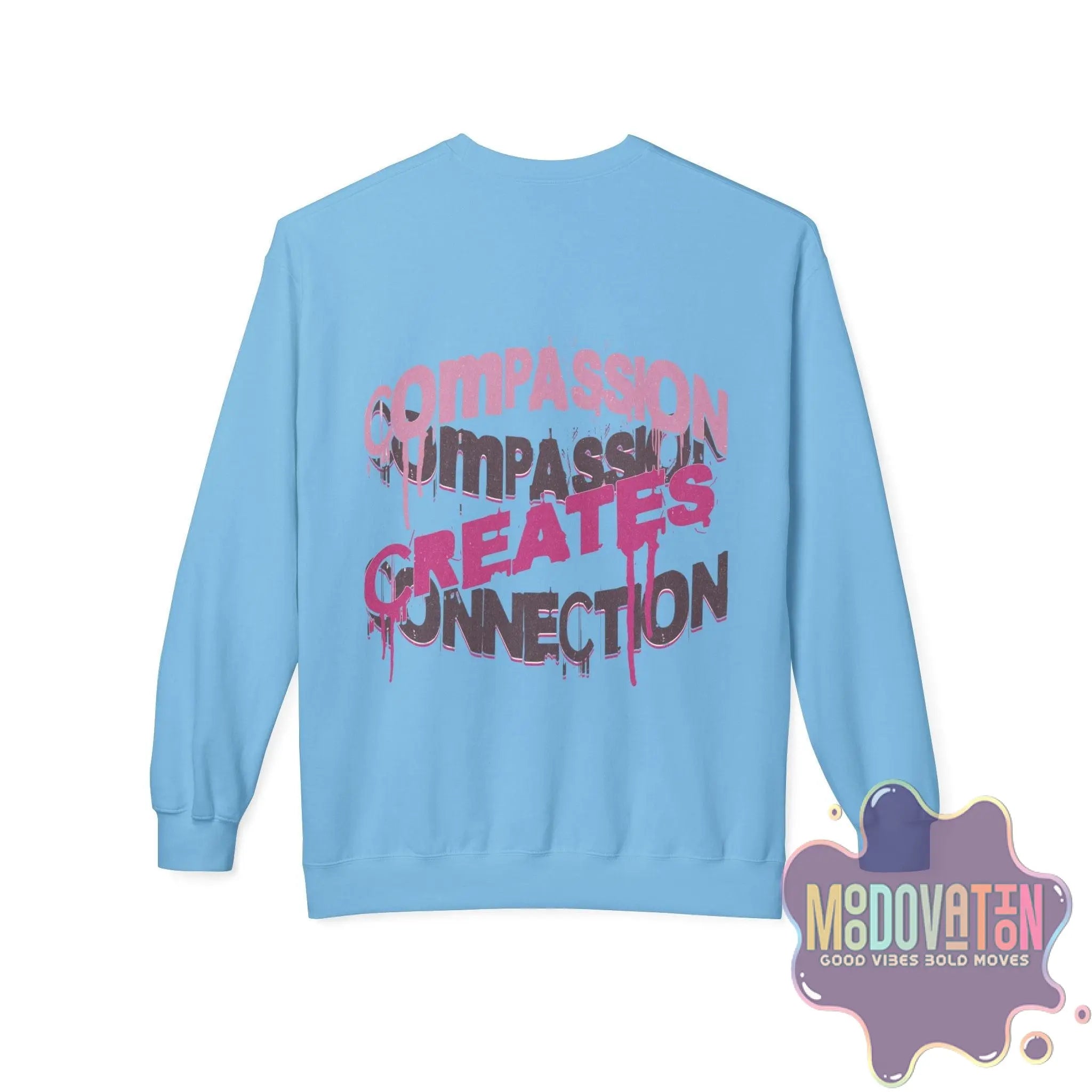 Self-Compassion Unisex Midweight Crewneck Sweatshirt - MOODOVATION