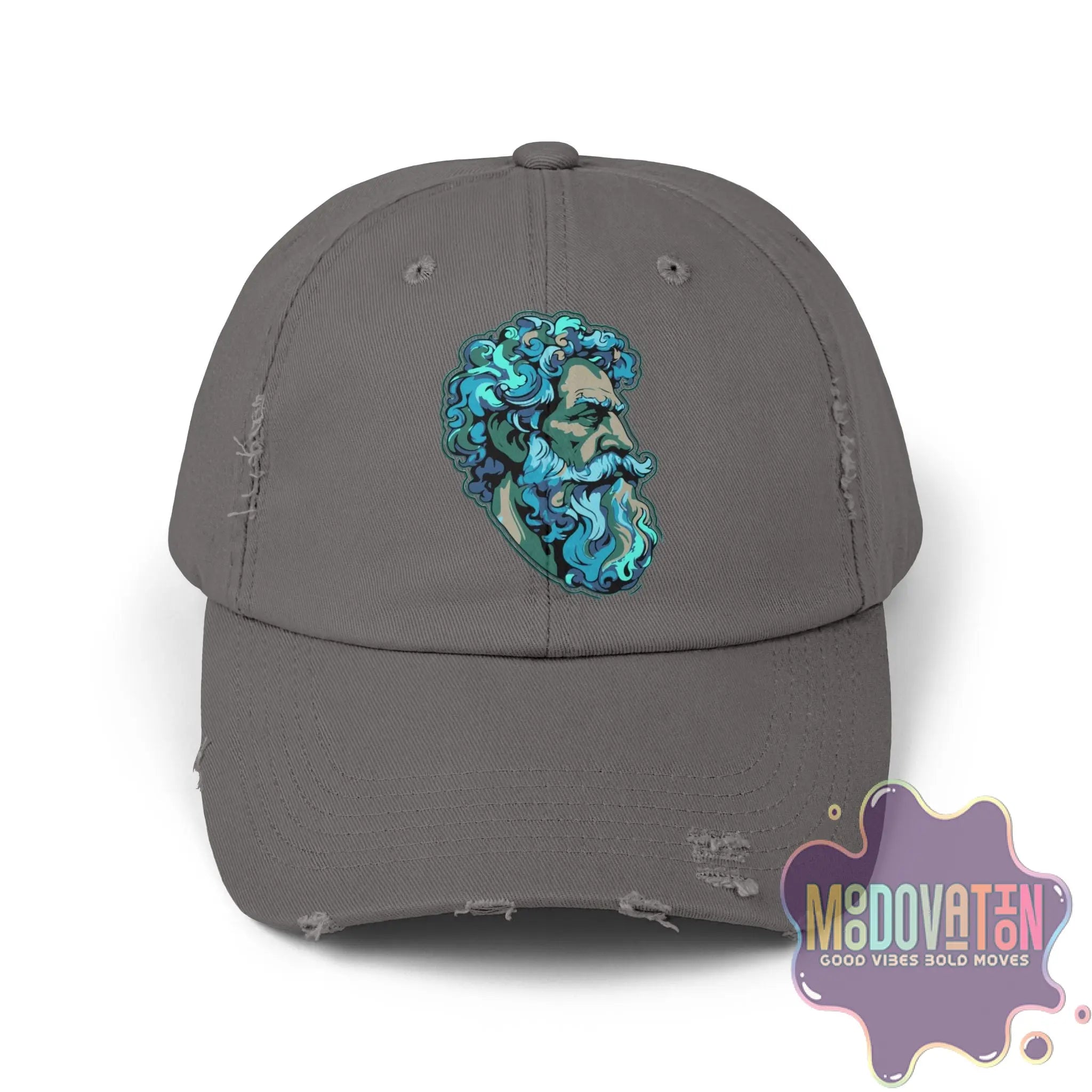 Marcus Aurelius Stoic - Unisex Distressed Vintage Hat - MOODOVATION
