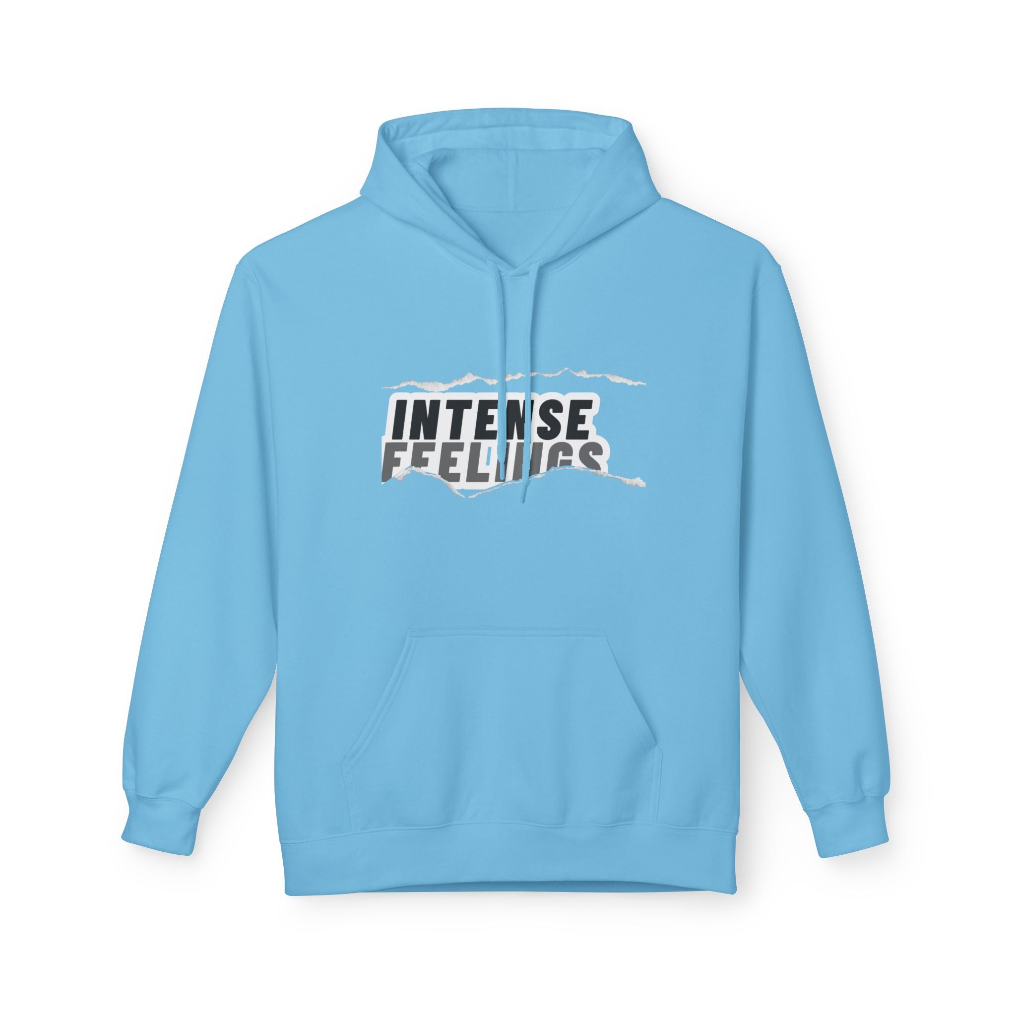 Intense Feelings Unisex Midweight Hoodie - Grey Print