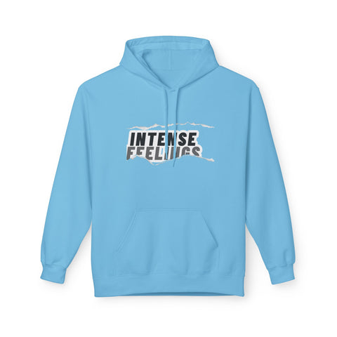 Intense Feelings Unisex Midweight Hoodie - Grey Print