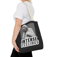 Intense Feelings Tote Bag - Grey Print