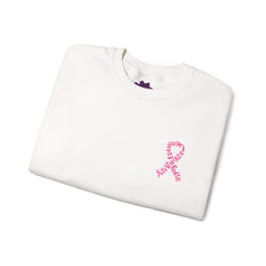 Courage, Strength & Faith – Breast Cancer Awareness Unisex Crewneck Sweatshirt