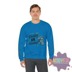Feeling Is Healing Unisex Heavy Blend Crewneck Sweatshirt - MOODOVATION