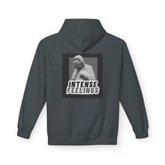 Intense Feelings Unisex Midweight Hoodie - Grey Print