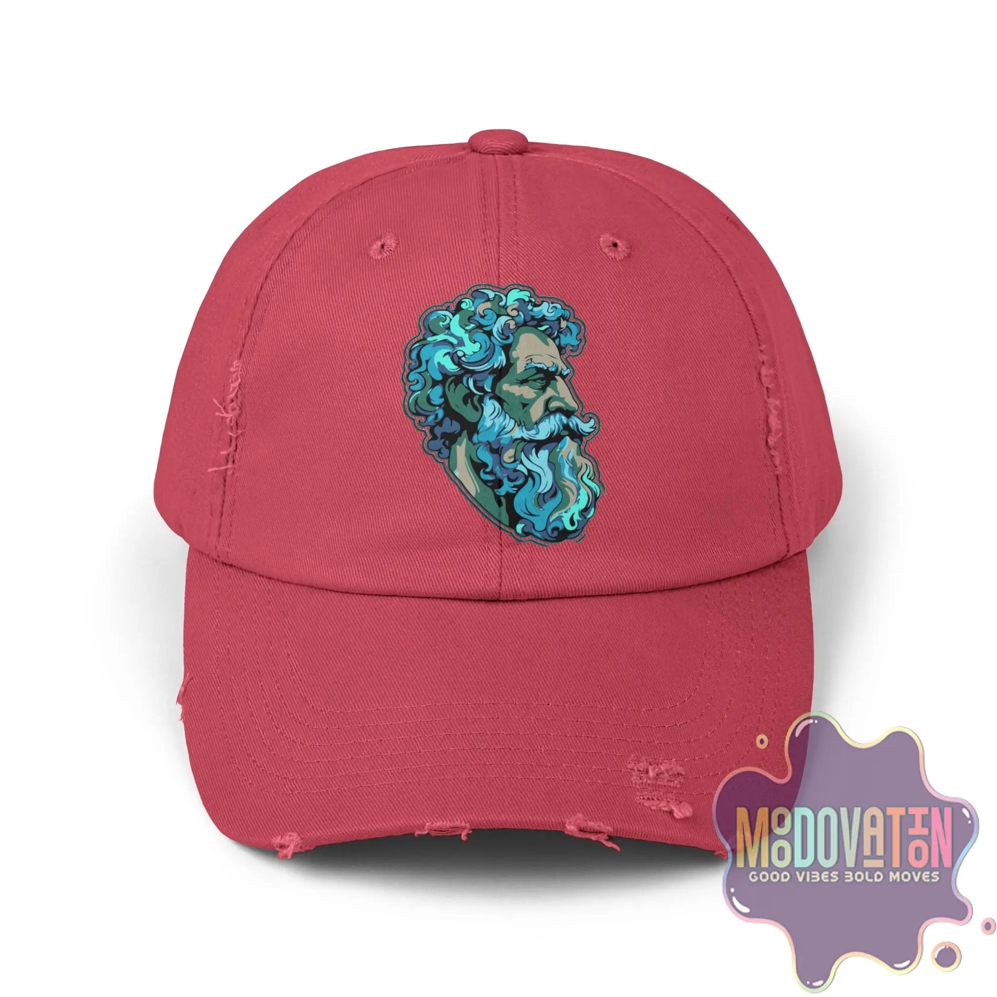 Marcus Aurelius Stoic - Unisex Distressed Vintage Hat - MOODOVATION