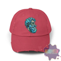 Marcus Aurelius Stoic - Unisex Distressed Vintage Hat - MOODOVATION