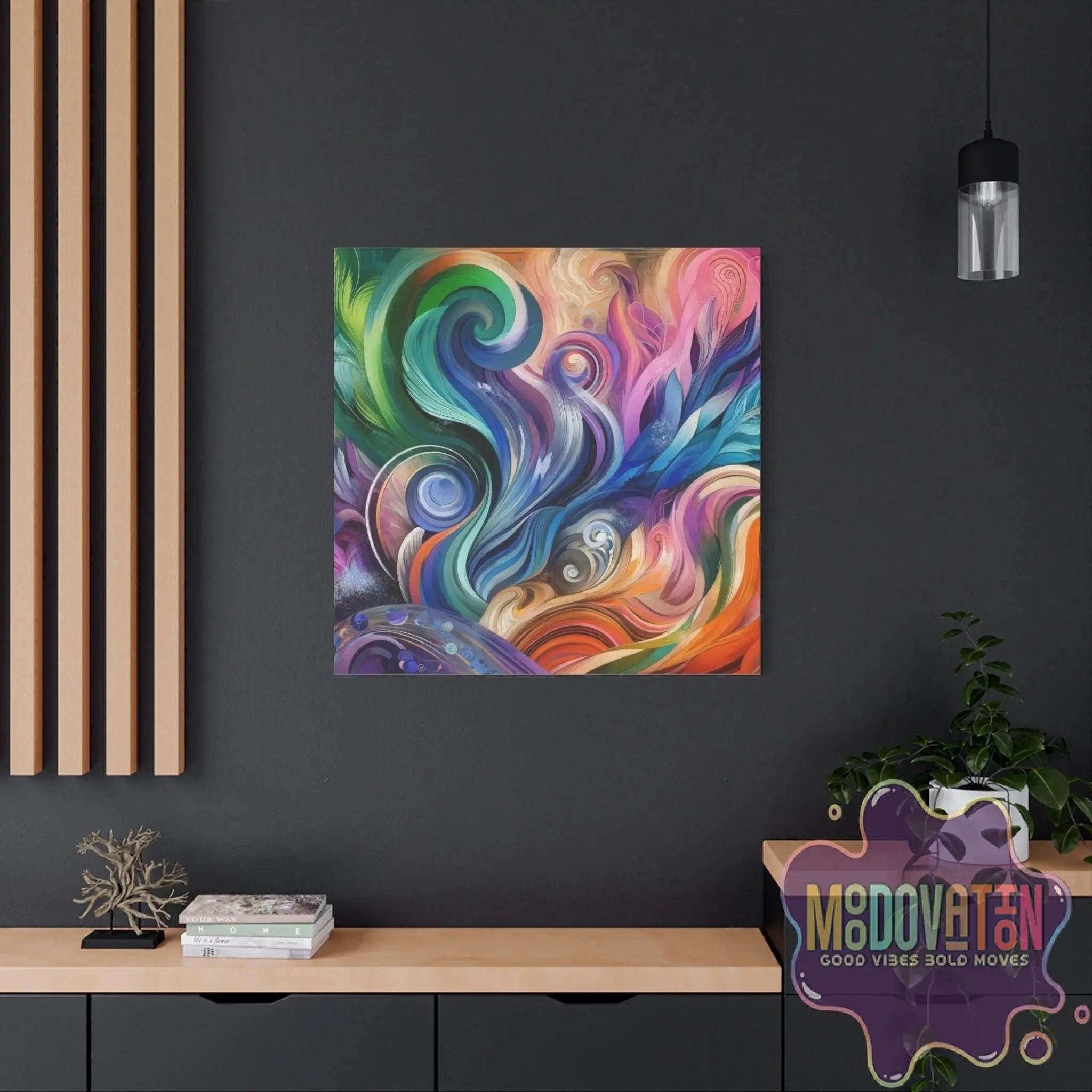 Ethereal Flow Matte Canvas - MOODOVATION