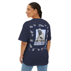 Intense Feelings – Navy Unisex Oversized Tee