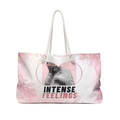 Intense Feelings – Rose Pink Weekender Tote Bag