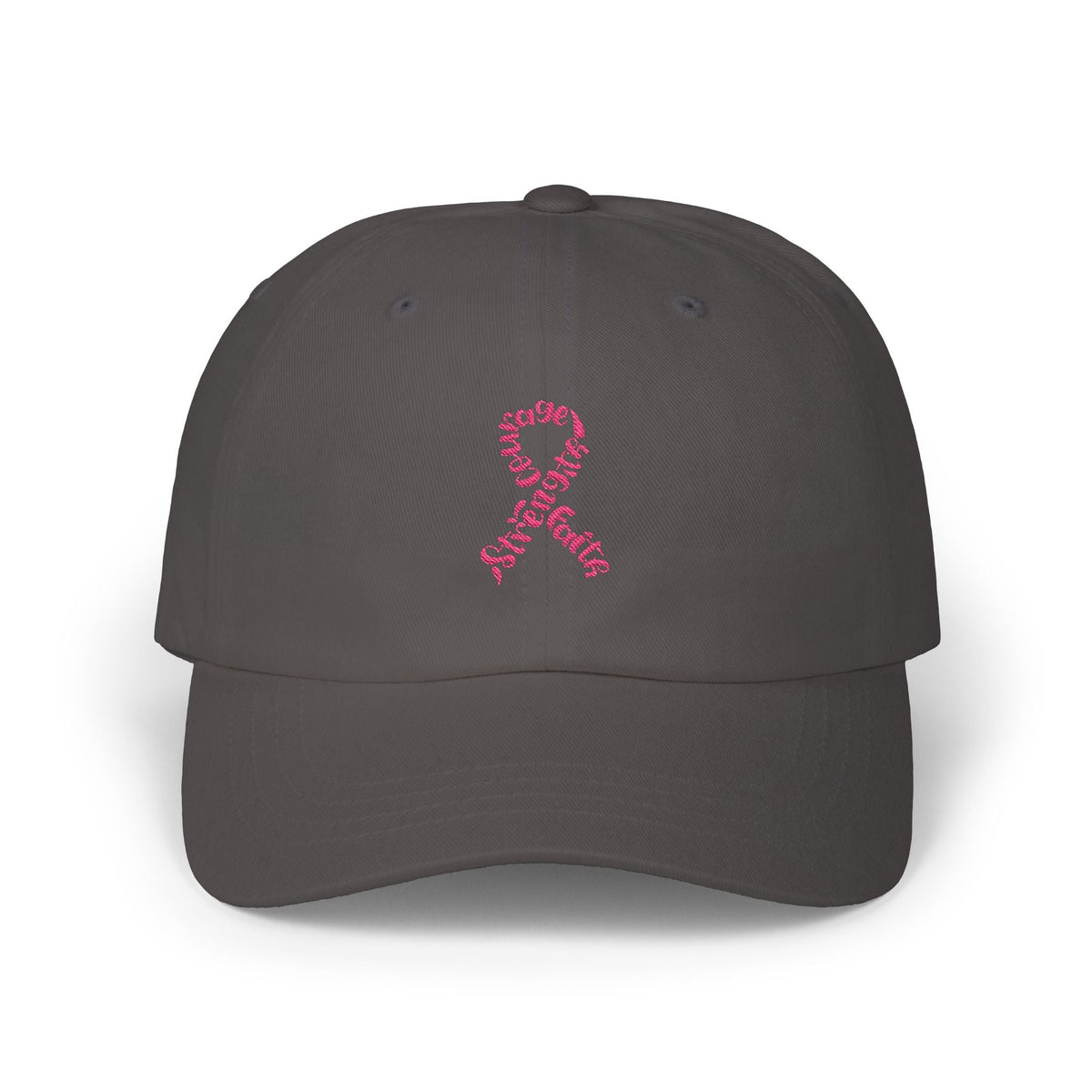 Breast Cancer Awareness Embroidered Ribbon Classic Dad Hat Moodovation