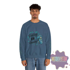 Feeling Is Healing Unisex Heavy Blend Crewneck Sweatshirt - MOODOVATION
