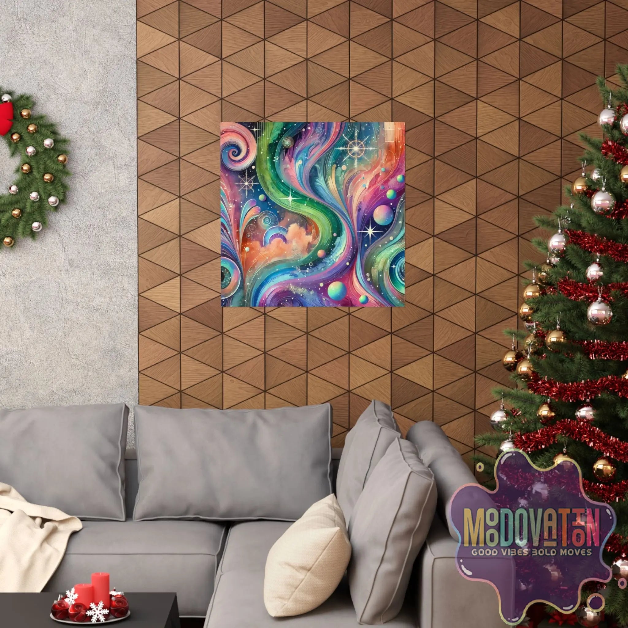 Ethereal Flow Matte Poster - MOODOVATION