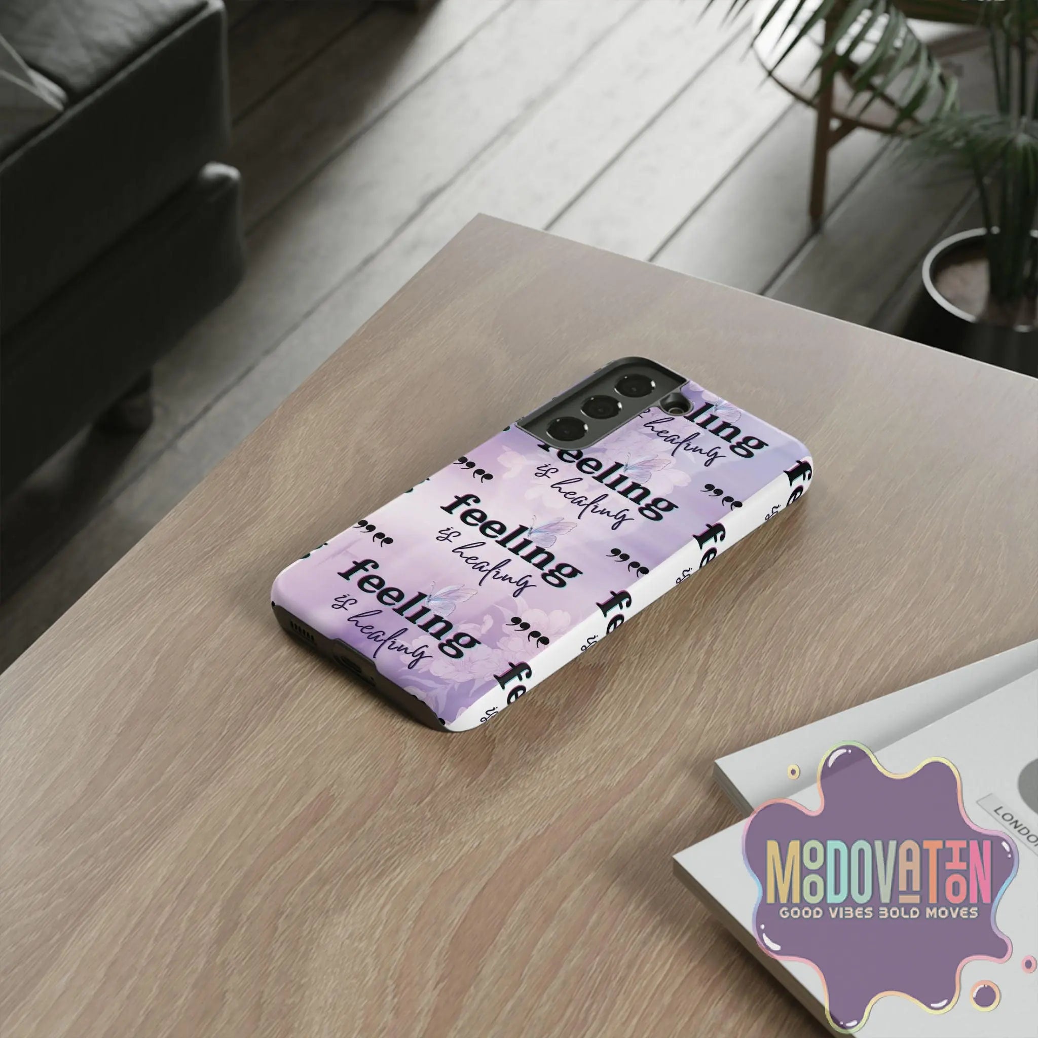 Feeling Is Healing Phone Case - Lilac - MOODOVATION
