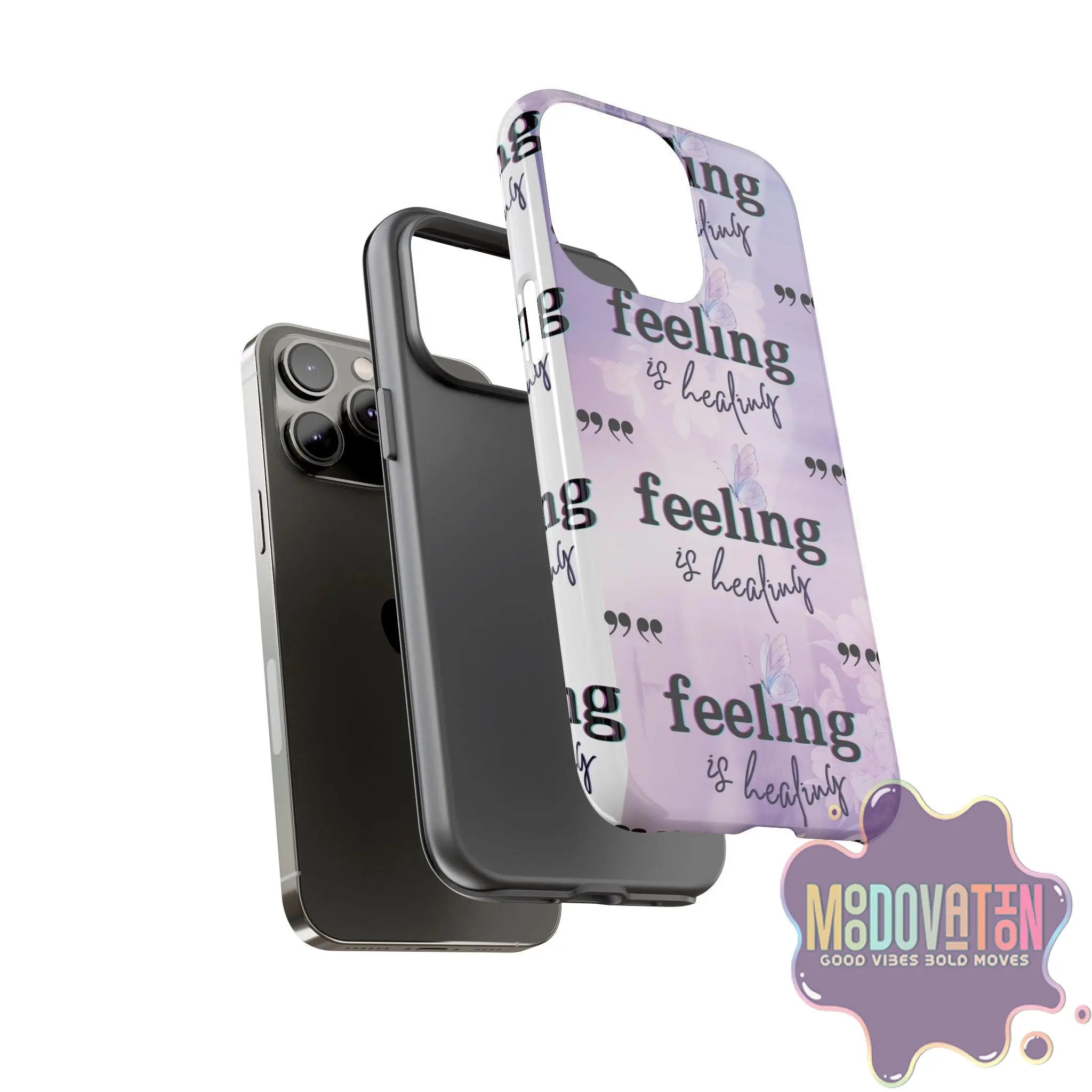 Feeling Is Healing Phone Case - Lilac - MOODOVATION