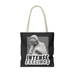 Intense Feelings Tote Bag - Grey Print