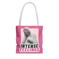 Intense Feelings Tote Bag - Pink Print