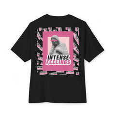 Intense Feelings – Pink Print Unisex Oversized Tee