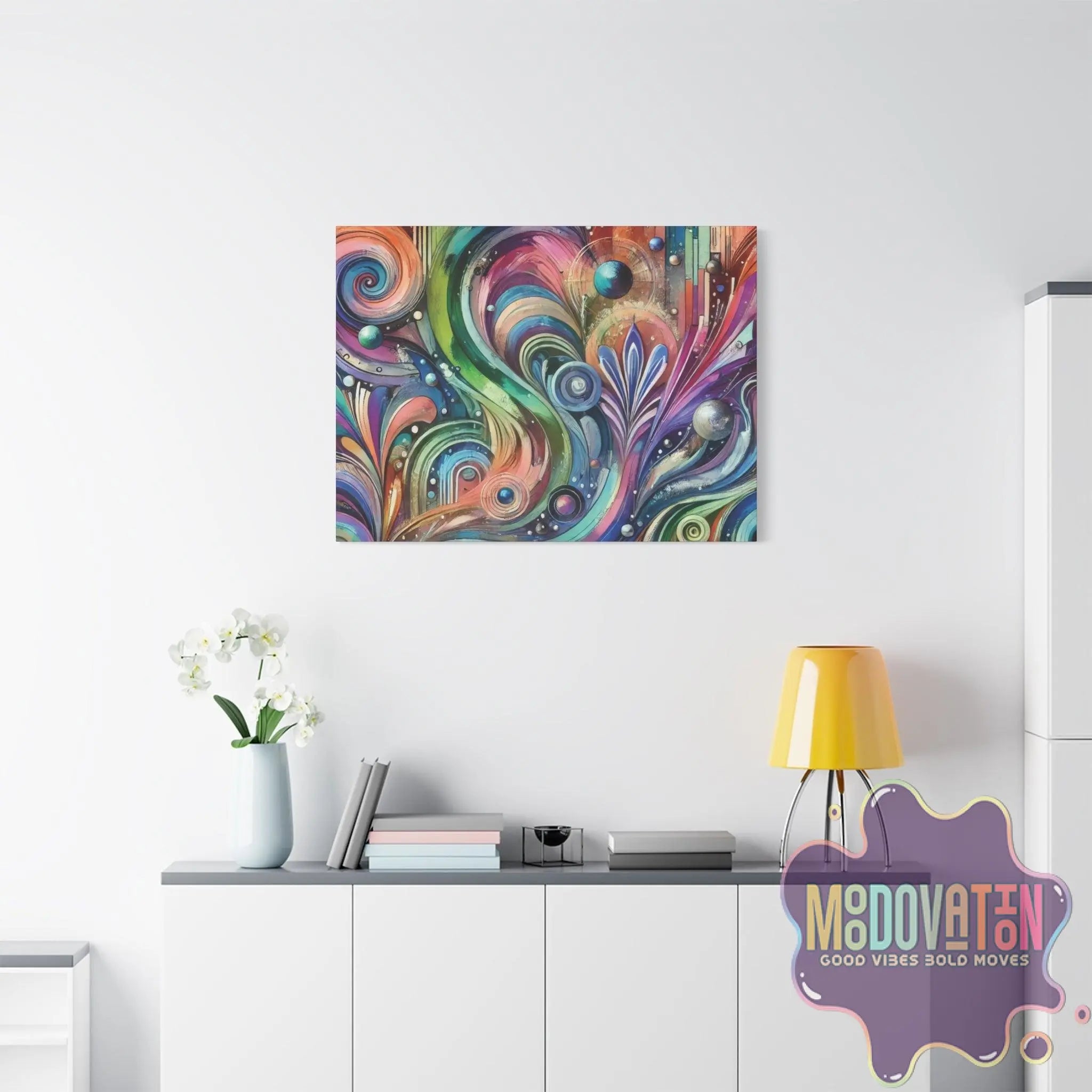 Celestial Crescendo Matte Canvas - MOODOVATION