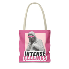 Intense Feelings Tote Bag - Pink Print