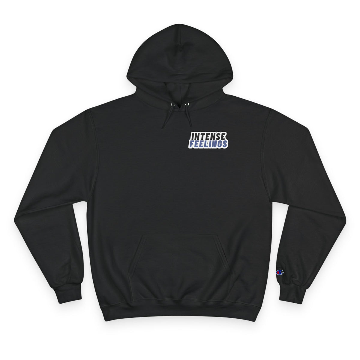 Intense Feelings Champion Unisex Hoodie - Navy Print