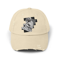 Intense Feelings - Grey Print Vintage Distressed Hat