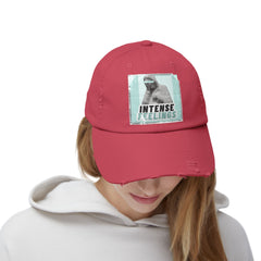 Intense Feelings - Cyan Print Vintage Distressed Hat