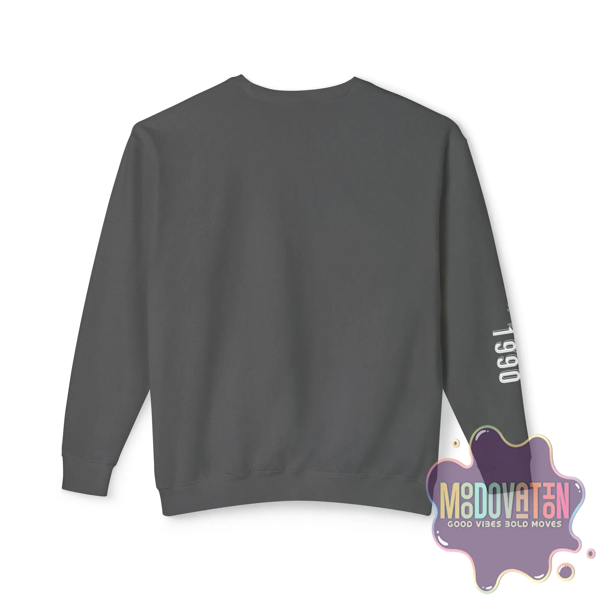 Good Vibes Bold Moves Personalized Unisex Lightweight Crewneck Sweatshirt - Brand Edition Moodovation