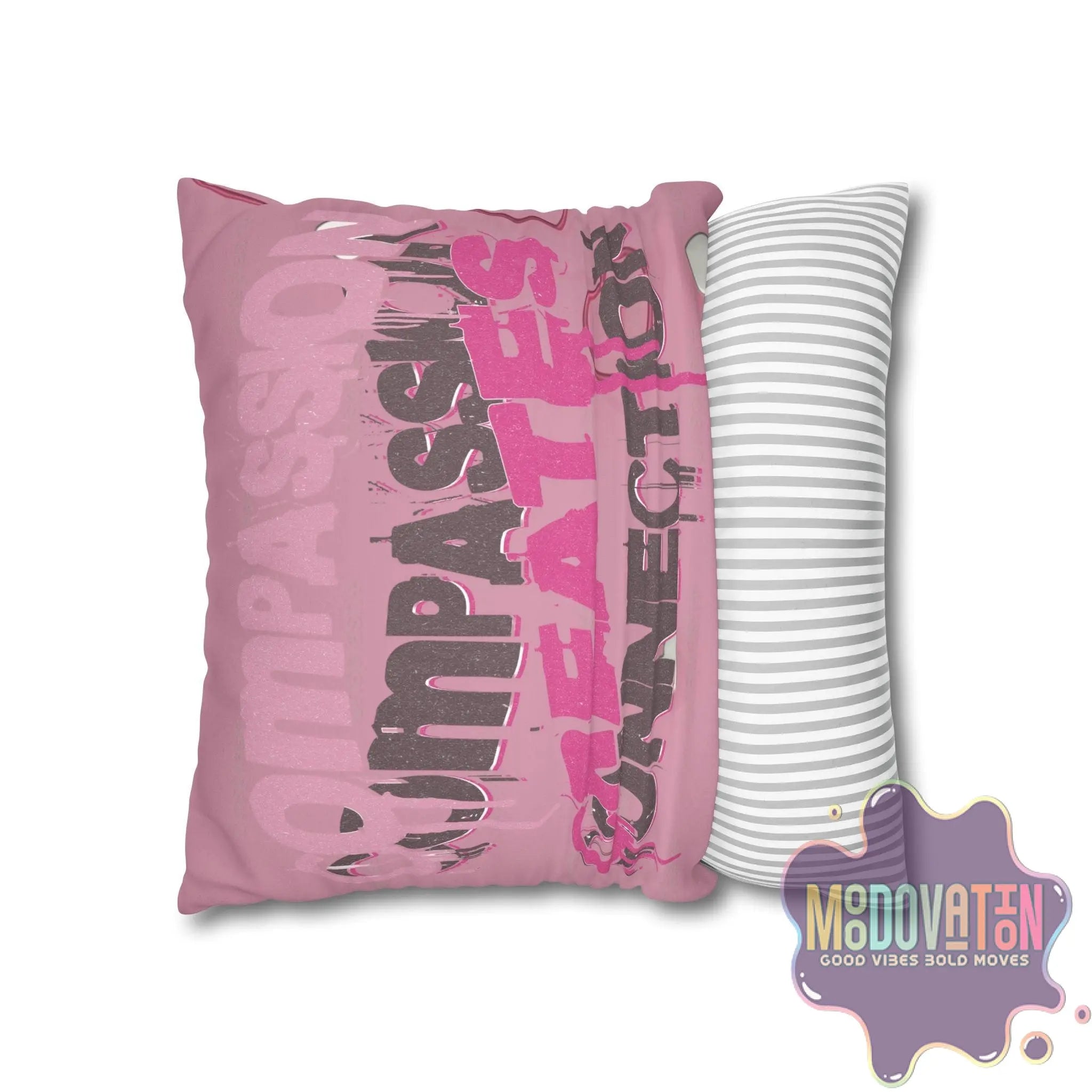 Compassion Faux Suede Square Pillowcase - MOODOVATION