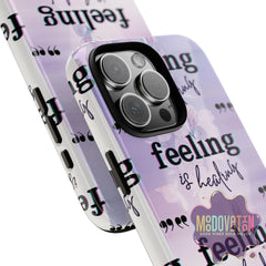 Feeling Is Healing Phone Case - Lilac - MOODOVATION