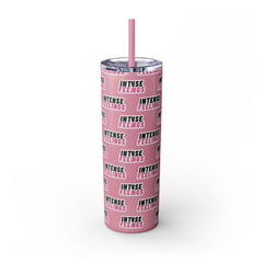 Intense Feelings - Pink Print Skinny Tumbler