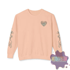 Feeling Is Healing Heart-print Unisex Lightweight Crewneck Sweater - Spring Edition Moodovation