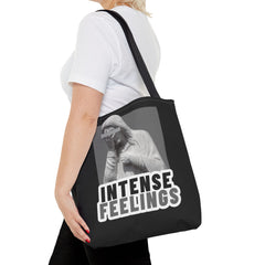 Intense Feelings Tote Bag - Grey Print