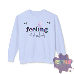 Feeling Is Healing Lightweight Crewneck Sweatshirt - Spring Edition Moodovation