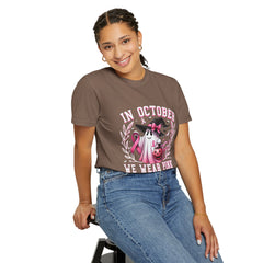 In October We Wear Pink – Breast Cancer Awareness Unisex T-Shirt