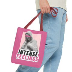 Intense Feelings Tote Bag - Pink Print