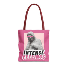 Intense Feelings Tote Bag - Pink Print