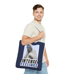 Intense Feelings Tote Bag - Navy Print