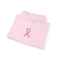 Pink Ribbon Awareness Hoodie, Unisex Sweatshirt for Fundraising, Breast Cancer Awareness Month, Inspirational Gift, Cozy Jumpsuit