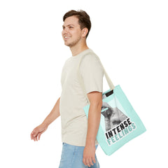 Intense Feelings Tote Bag - Cyan Print