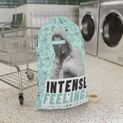 Intense Feelings - Cyan Laundry Bag