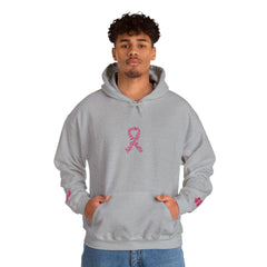 Pink Ribbon Awareness Hoodie, Unisex Sweatshirt for Fundraising, Breast Cancer Awareness Month, Inspirational Gift, Cozy Jumpsuit