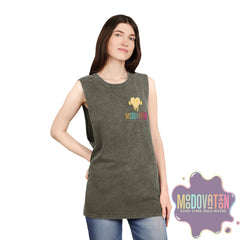 Good Vibes Bold Moves Stonewash Unisex Tank Top – Brand Edition Moodovation
