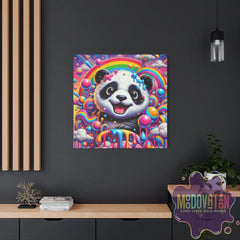 Drippy Delight Panda Matte Canvas - MOODOVATION