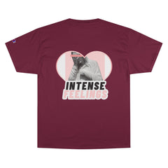 Intense Feelings - Rose Pink Print Unisex Champion T-Shirt