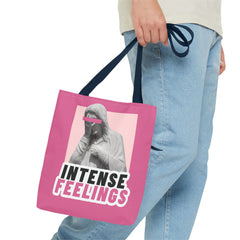 Intense Feelings Tote Bag - Pink Print