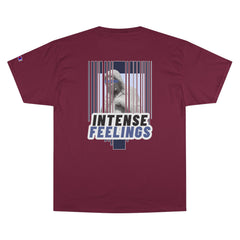 Intense Feelings - Navy Print Unisex Champion T-Shirt