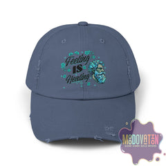 Stoic Feeling Is Healing – Unisex Distressed Vintage Hat - MOODOVATION