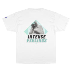 Intense Feelings - Cyan Print Unisex Champion T-Shirt