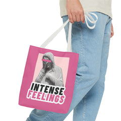 Intense Feelings Tote Bag - Pink Print