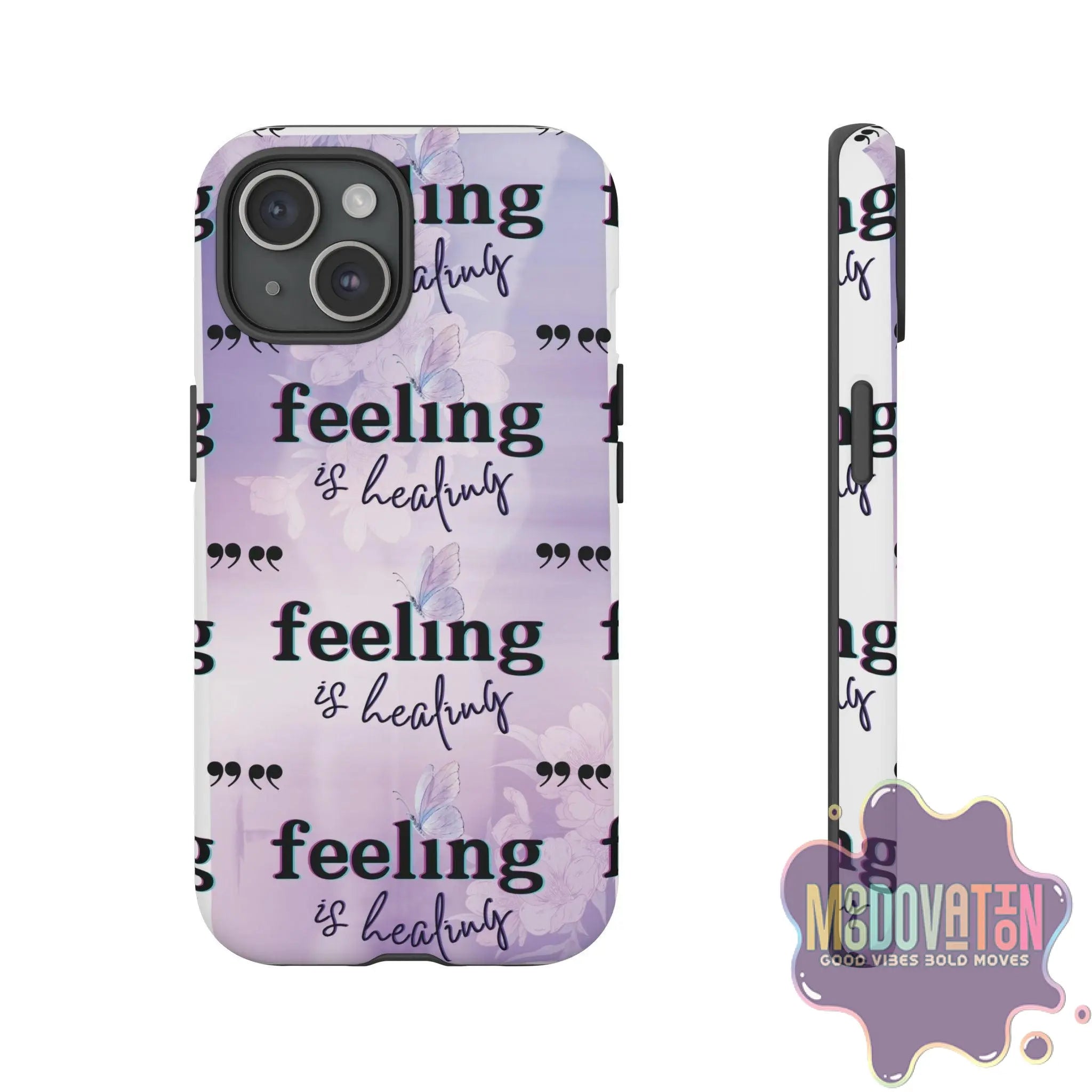 Feeling Is Healing Phone Case - Lilac - MOODOVATION